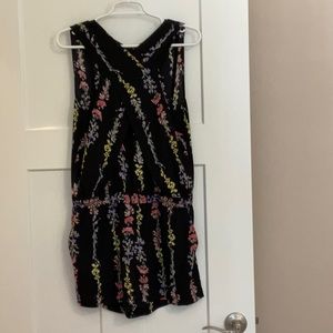 BCBG MAXAZARIA black patterned romper suit.Size S, worn twice in great condition